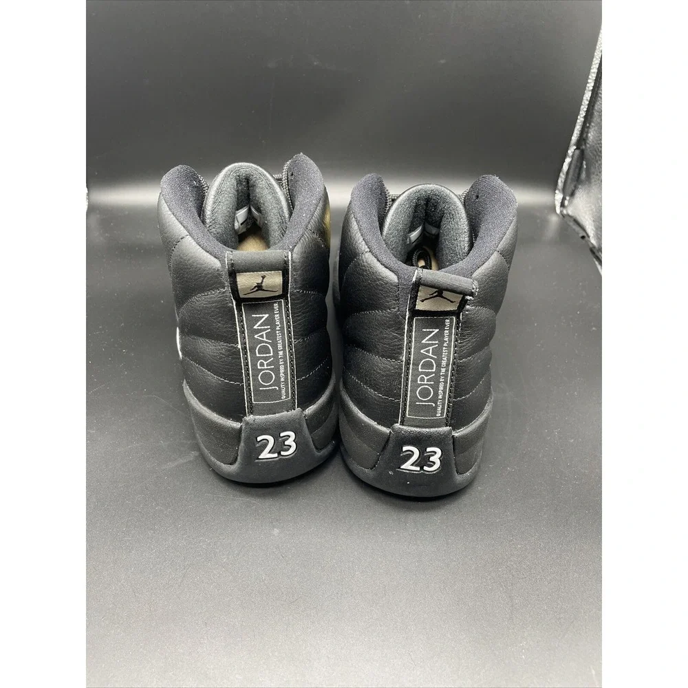 Air Jordan 12 Retro The Master Mens 130690-013‎ Black White Gold Shoes Size 8